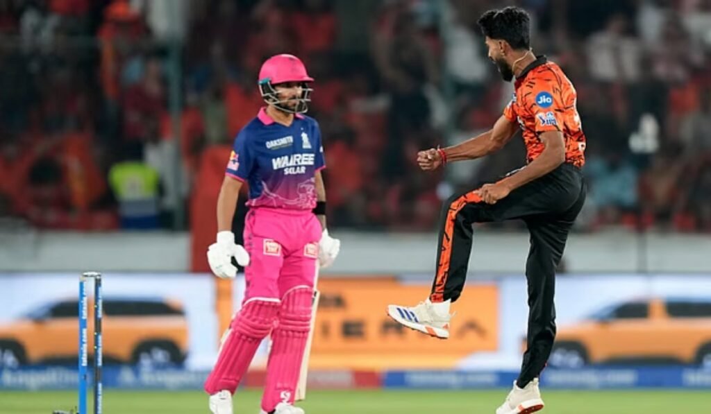 sunrisers hyderabad vs rajasthan royals match scorecard