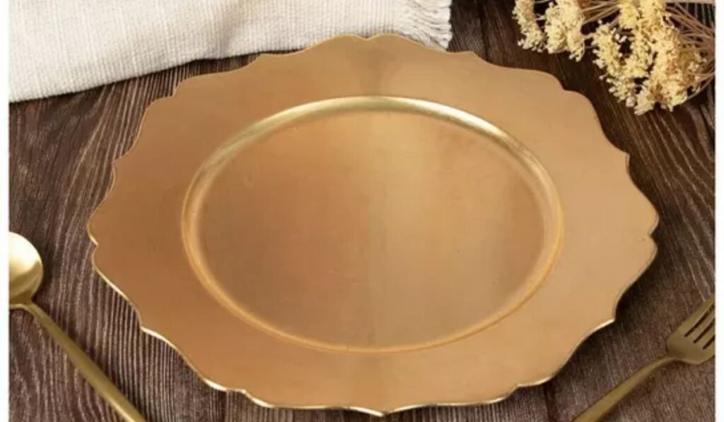 gold charger plates